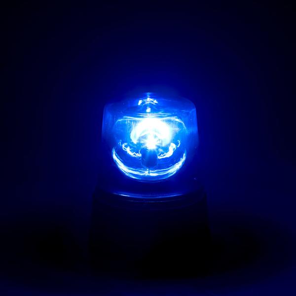 Lampe de fête LED 360° au design de lumière bleue, fonctionnement sur piles ou USB