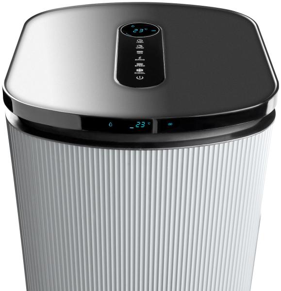 Refroidisseur d‘air compact avec refroidissement Peltier, ionisateur et réservoir d‘eau de 7 litres, 160 W