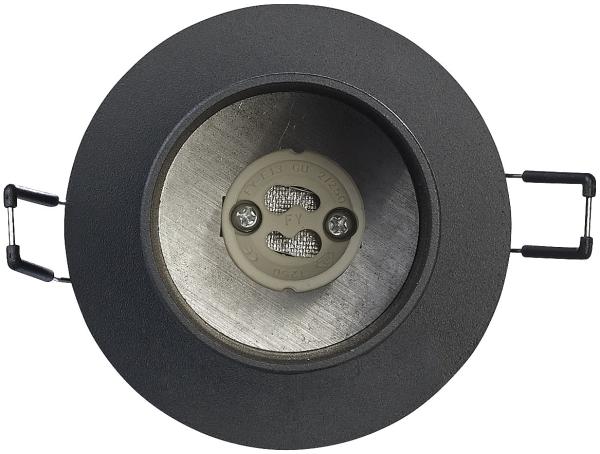 set of 2 swivel wall and ceiling spotlights with GU10 socket, black