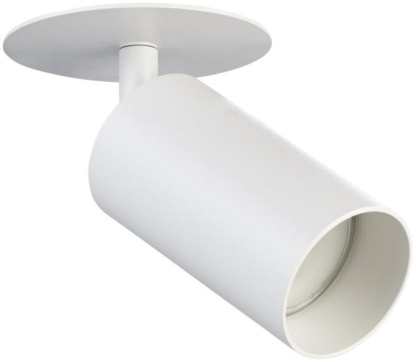 set di 2 spot orientabili da parete e soffitto con presa GU10, bianco