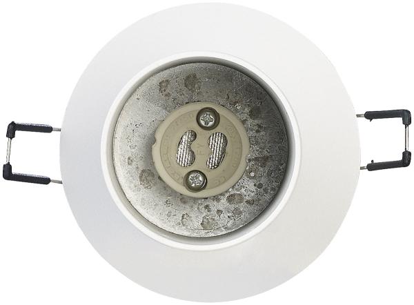 set di 2 spot orientabili da parete e soffitto con presa GU10, bianco