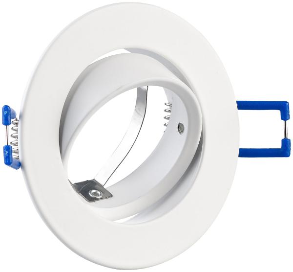set of 12 recessed spotlight frame, adjustable beam angle, white