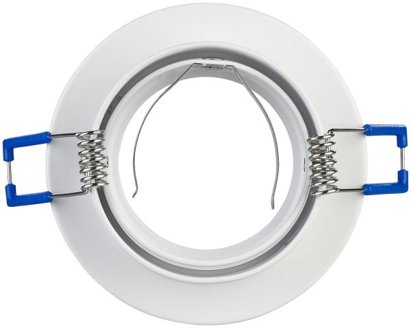 set of 12 recessed spotlight frame, adjustable beam angle, white