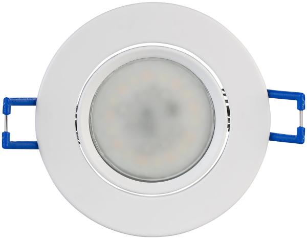 set of 12 recessed spotlight frame, adjustable beam angle, white