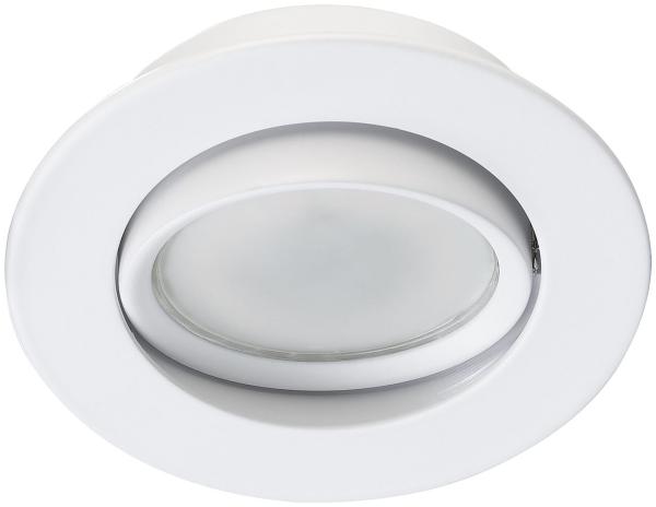 set of 12 recessed spotlight frame, adjustable beam angle, white