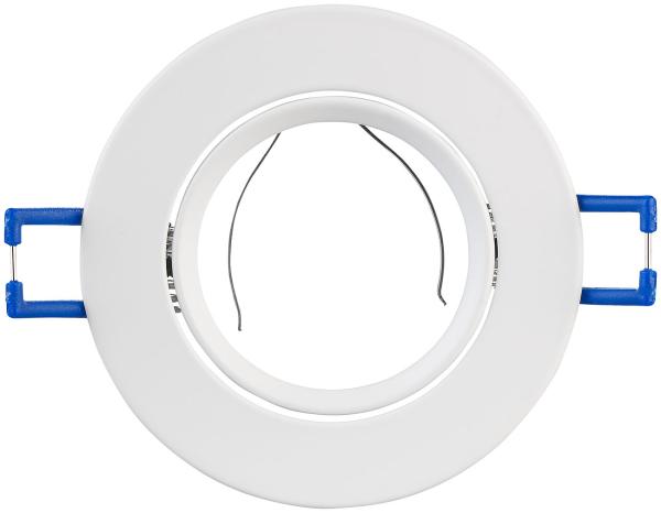 set of 12 recessed spotlight frame, adjustable beam angle, white