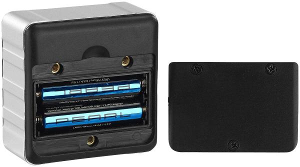 Goniometro digitale, display LCD illuminato, alluminio, IP54, 0-360°
