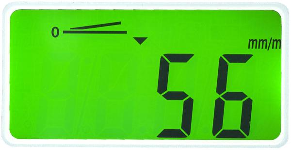 Goniometro digitale, display LCD illuminato, alluminio, IP54, 0-360°