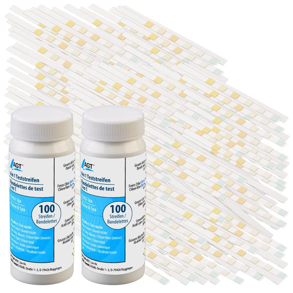 200er-Set 6in1-Wasser-Teststreifen, testet 6 Parameter