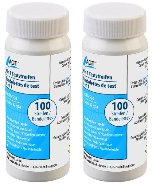200er-Set 6in1-Wasser-Teststreifen, testet 6 Parameter