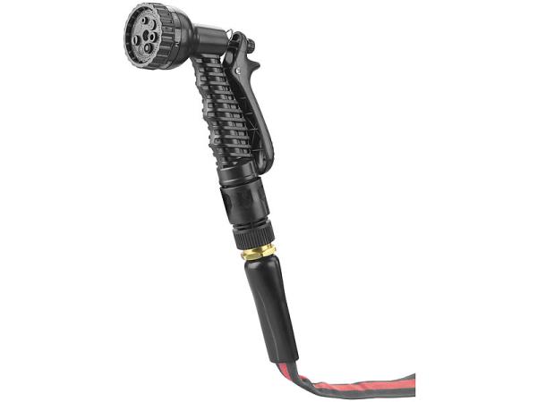 Textile garden hose with shower, 2 types of jets, 30 m