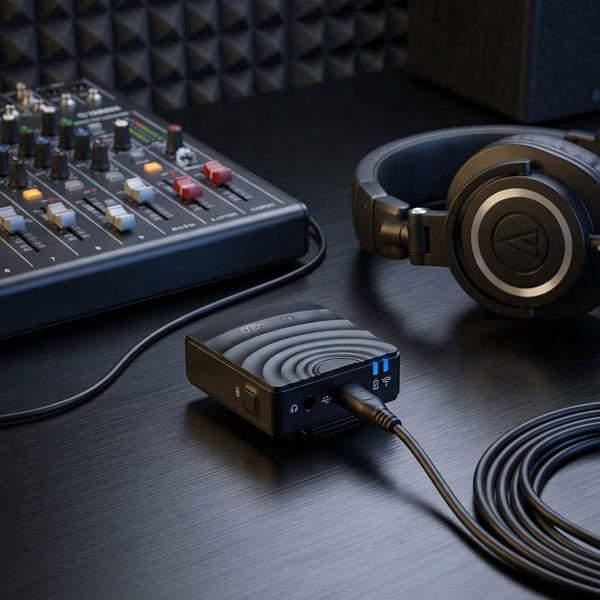 Radio microphone with receiver for 3.5 mm jack connection, 2.4 GHz, 25 m