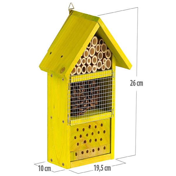 Insect hotel kit, nesting aid and shelter for beneficial insects, extra-deep