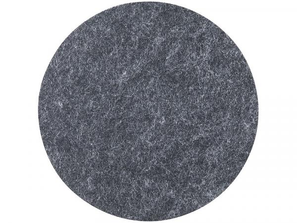 12pcs felt coasters 10 cm & 45 x 30 cm, dark gray