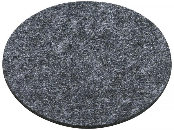 12pcs felt coasters 10 cm & 45 x 30 cm, dark gray