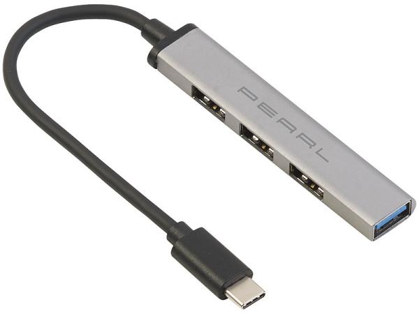 2er-Set USB-C-Hub mit 4 Ports, 1x USB 3.0, 3x USB 2.0, bis 5 Gbit/s