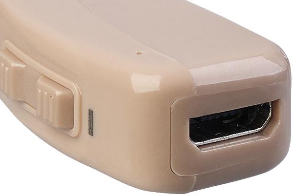 Amplificatore acustico digitale BTE, guadagno di 43 dB, batteria da 22 ore, USB
