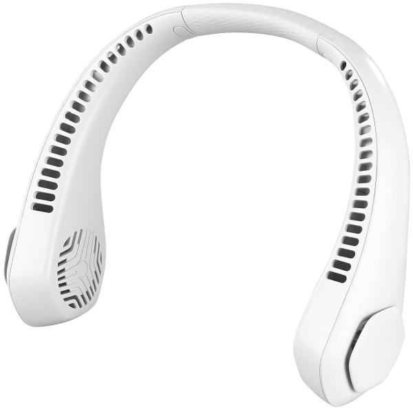 Mobiler Akku-Doppelventilator zum Umhängen, 3-stufig, 2.400 mAh