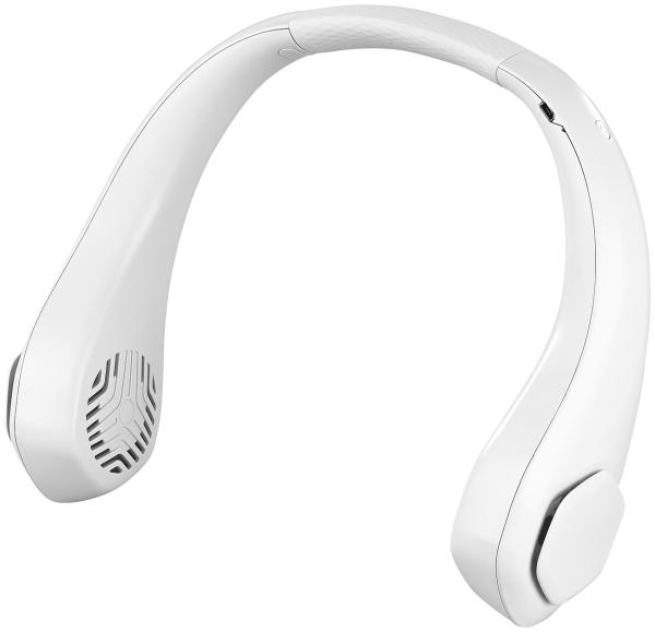 Mobiler Akku-Doppelventilator zum Umhängen, 3-stufig, 2.400 mAh