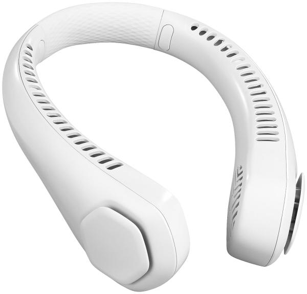 Mobiler Akku-Doppelventilator zum Umhängen, 3-stufig, 2.400 mAh