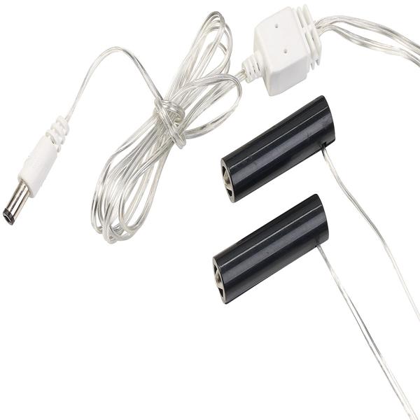 Battery power supply adapter for up to 2 devices, replaces 8 AA batteries