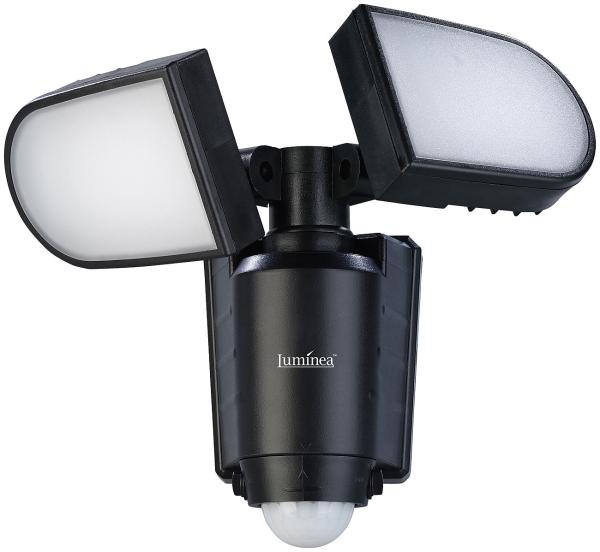 2er-Set Duo-Solar-LED-Aussenstrahler mit PIR-Bewegungssensor, 1 Watt, IP44