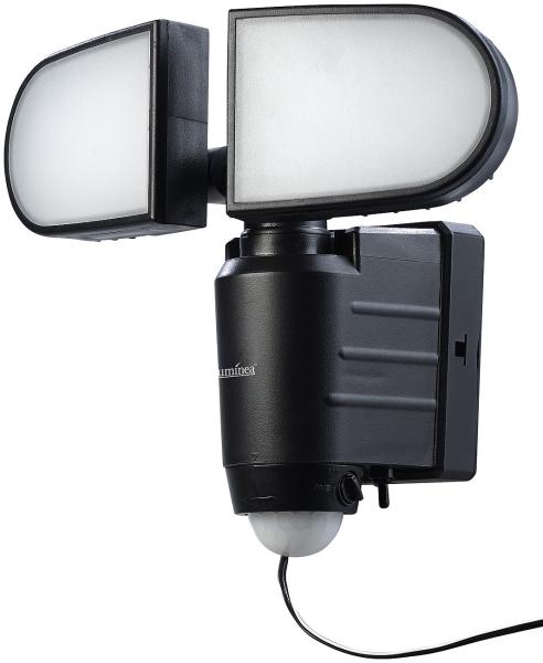 2er-Set Duo-Solar-LED-Aussenstrahler mit PIR-Bewegungssensor, 1 Watt, IP44