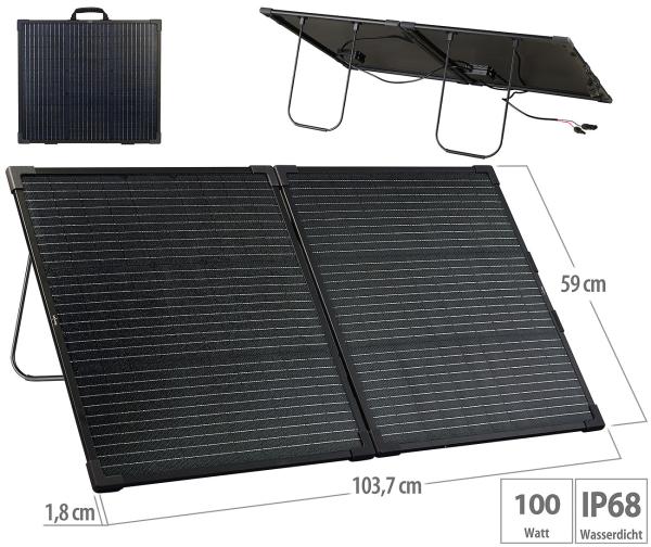 Solar power set: LiFePO4 battery with 100 W solar panel, 768 Wh, 12 V DC, PD