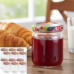 set of 12 preserving jars - 540ml with screw lid (fruit pattern) - Practical ...