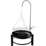 Sturdy swivel grill with stainless steel grill grate and fire bowl, perfect b...