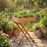 Edler Kräuter- und Anzuchttisch aus Holz, 58 x 38 x 75 cm, für gesunde Kräute...