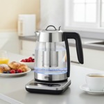 Tea and kettle (2200W, 1.8L): For tea, coffee & more, glass & stainless steel...