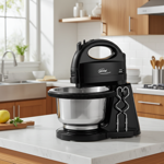 Batteur Manuel Turbo - Bol Inox 2L - Mélange & Pétrissage Puissants - 300W - ...