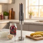 Mixeur Plongeant Premium Anthracite-Or Rose - Smoothies, Soupes, Sauces - 800...