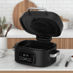 Multi hot-air grill, 6 liters, 1660 W, 120°-265°C - trendy LED sensor touch d...