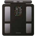 Profi Personenwaage mit Handsensoren & digitalem Farbdisplay, schwarz: umfang...