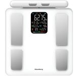 Profi Personenwaage mit Handsensoren & digitalem Farbdisplay, weiss: umfangre...