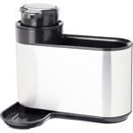 Eleganter Edelstahl Seifen- & Spülmittelspender mit Halterung - platzsparende...