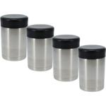 set of 4 double-walled thermal containers 500 ml for hot meals - high-quality...