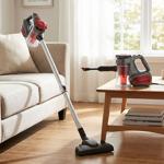 2-in1 Zyklon Staubsauger, 600W, bordeaux: Hand- & Bodenstaubsauger, leistungs...