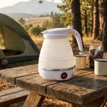 Bollitore pieghevole, bianco, 600 ml: per i viaggi, il campeggio e la casa, s...