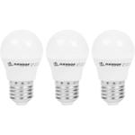 3er-Set LED-Glühbirne, A60, E27, 760 lm, 9 W, 2500 K, warmweiss