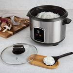 Cuociriso elettrico automatico per un riso delizioso senza bruciature, 1,8 L:...