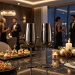 Flûtes à champagne en métal noir - Incassables, stylées, robustes & rafraîchi...