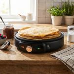 Crêpière Électrique 30 cm - Cuisson Rapide Crêpes Galettes Omelettes - Revête...