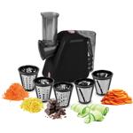 Electric kitchen grater with 5 attachments, black rose gold, 150 watts - For ...