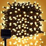 Solar Lichterkette 100 warm-weisse LEDs, 12,5m: Schaffen Sie magisches Ambien...
