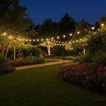 2er-Set Extralange Solar Lichterkette 12,5m: 100 warmweisse LEDs mit 8 Lichte...