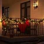 Set da 2 catene luminose LED d’atmosfera 40 LED bianco caldo 3 m – IP44 – Per...