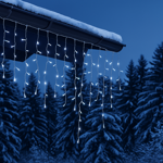 Brilliant icicle string lights 6.5 m cool white with 180 lights - Weatherproo...